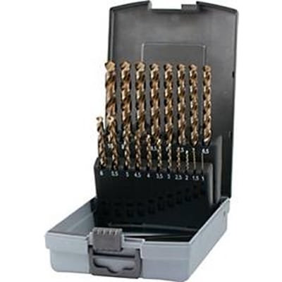 RUKO 228214RO HSSE-Co 5 Metaal-spiraalboorset 19-delig 1 mm, 1.5 mm, 2 mm, 2.5 mm, 3 mm, 3.5 mm, 4 mm, 4.5 mm, 5 mm, 5.5 mm, 6 mm, 6.5 mm, 7 mm, 7.5