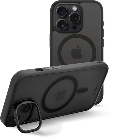 Mobilize Hoesje geschikt voor Apple iPhone 15 Pro MagSafe Telefoonhoesje Hardcase | Mobilize Hybrid Pro Backcover Shockproof | Geschikt voor MagSafe | Geschikt voor Draadloos Opladen met Magnetische Ring | Geschikt voor MagSafe Case - Zwart