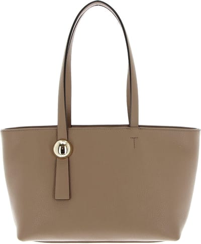 FURLA Leren Schoudertas Sfera Tote Bag Greige Taupe