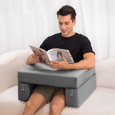 Unyqoos ® Comfortabel Leeskussen voor Bed, Bank en Vloer met Ergonomische Ondersteuning