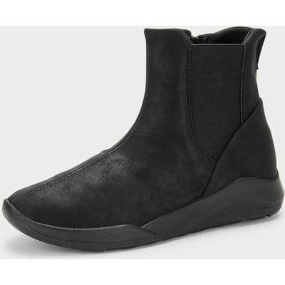 Enkellaarsjes met rits - zwart - Gr. 36 van Goldner Fashion