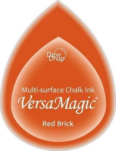 GD53 Versamagic dewdrop inktkussen - krijt pastel brick red - rood terra baksteen stempelkussen