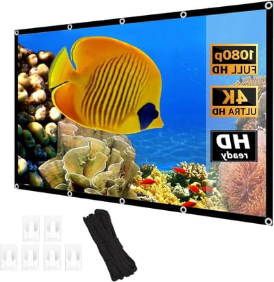 Projectiescherm - Filmdoek Beamer - Thuisbioscoop Creëren - HD 4K Ondersteuning - 120 inch - Wit