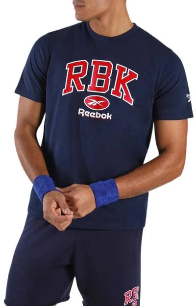 Reebok Collegiate T-shirt Met Korte Mouwen Blauw S Man