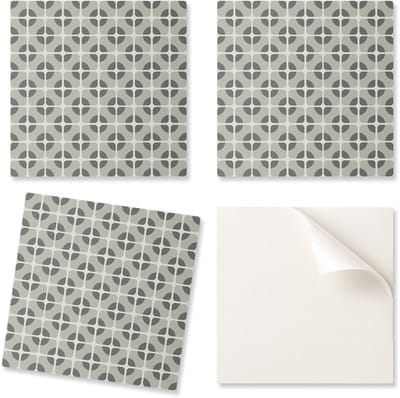 Vinyl wandtegelset met geometrisch patroon 9x30x30 cm