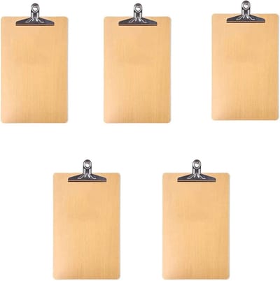 Duurzame Houten Klemborden - Set van 5 stuks voor Gebruik op Kantoor en op School