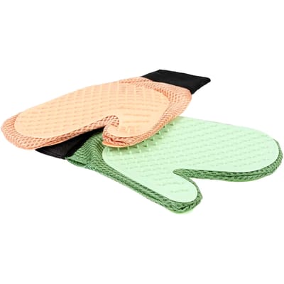 Duvoplus - Hond - Duo Verzorgingshandschoen 21x15,5x1,5cm Gemengde Kleuren - 162305