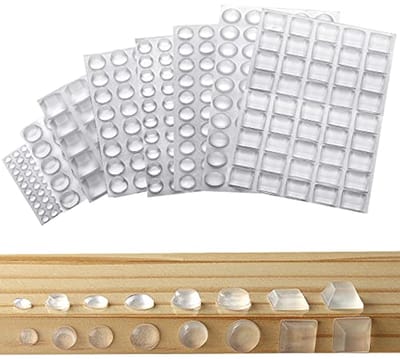 Elastische rubberen buffers - 320 stuk - Transparante meubelbuffers voor geluidsdemping en bescherming