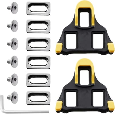 Vervangingsplaten voor fiets pedalen, duurzame en antislip SPD cleats voor hoge prestaties, geschikt voor racefietsen en fietsschoenen