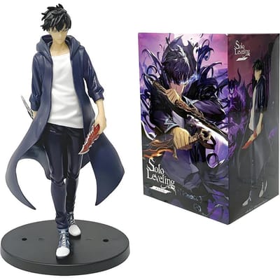 21CM Anime Solo Leveling Schaduwkoning Figuur Sung Jinwoo Cheng Xiaoyu Handmodel Bureau Ornament Anime Verzameling Model Cadeau