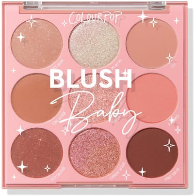 ColourPop Blush Baby Oogschaduw Palette – Hoog Gepigmenteerde Oogschaduw met Matte, Metallic, Glitter & Matte Sparkle Finish – Langhoudende Makeup Palette