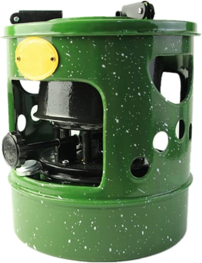 Kerosine Kooktoestel - Buitenoven Branden - Kamperen Koken - Lange Brandduur - Diameter 19cm - Zwart