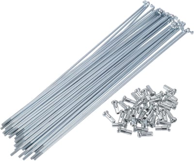 Fiets Wiel Spaken - Fietsonderdelen Set - Wiel Reparatie - Gegalvaniseerd Staal - 13G 210mm - Zilverkleurig