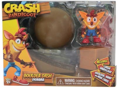 Bandai Crash Bandicoot speelset Boulder Dash diorama decoratie.