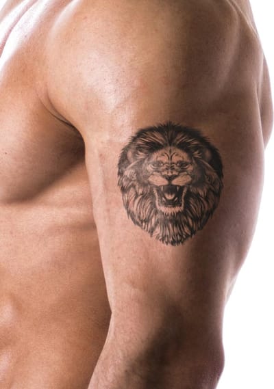 Realisme Tattoos- Henna Plak Tattoos / Tijdelijke Tattoo / Nep Tatoeage / Fake Temporary Tattoo - Leeuw - 4x