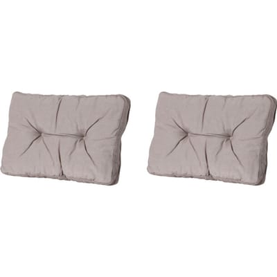 Madison - Florance Zitkussen Panama taupe - Ca. 43x60 cm - Set van 2