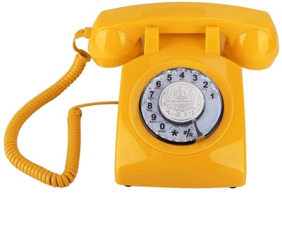 Dailygoods- Retro Telefoon met Draaischijf - Vintage Telefoon - Vaste Telefoon - Klassieke Telefoon - Duurzaam - Eenvoudig te Bedienen