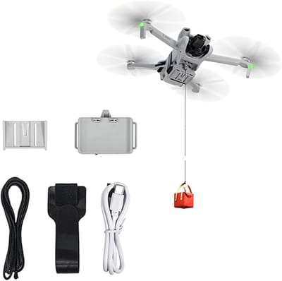 ONF3 - Drone Airdrop Systeem - Efficiënt Leveringsapparaat - Betrouwbare Airdrop Oplossing - Geschikt voor DJI Mini - Gemakkelijk te Gebruiken -...