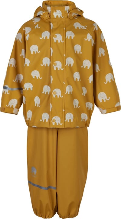 CeLaVi - Regenpak voor kinderen - Olifant - Mineraalgeel - maat 70 (72-80cm)