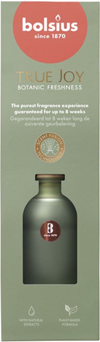 6 stuks Bolsius geurstokjes Botanic Freshness geurverspreiders 80 ml True Joy