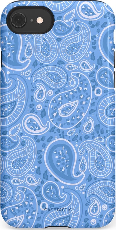Casetastic Hoesje Geschikt voor Apple iPhone 7/8/SE - Stijlvolle Beschermende Duo-layer Case - Paisley verleiding
