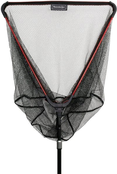 Rozemeijer - Easy Folding Landingnet - Rubber Schepnet 70 x 60 cm - Telescopische Steel 160 cm