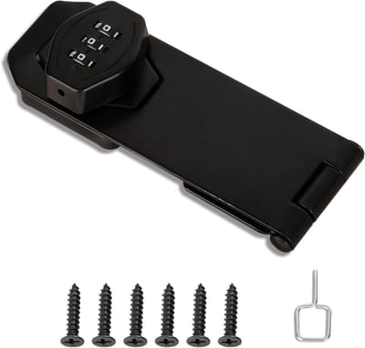 Veiligheidssloten voor Kasten - Set van 5 Stuks, 3-Cijferige Combinatiesloten voor Deuren, Ideaal voor Laden en Kasten van Zinklegering, Sleutelloze Beveiliging