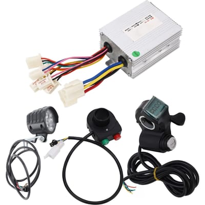 36V 500W Fiets Controller Duimgas Set Meervoudige Bescherming Gevoelige Bediening Geborstelde Controller met Duimgas white
