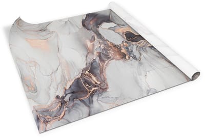 Tulup Meubelfolie - Veelkleurig Decoratieve Folie - 100 x 50 cm - Abstract Marmer Plakfolie Meubels - Marmer- en steeneffect Zelfklevende Meubelwrap - Renov