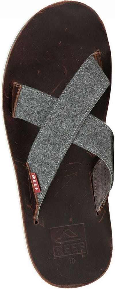 Reef Heren Voyage Crossover Slippers Brown / Grey Maat US7 UK6 EU39 25cm