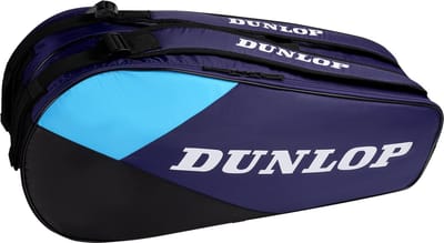 Dunlop- Tennistas- FX-CLUB 6RKT- Unisex Sporttas - Violet/Zwart/Cyaan