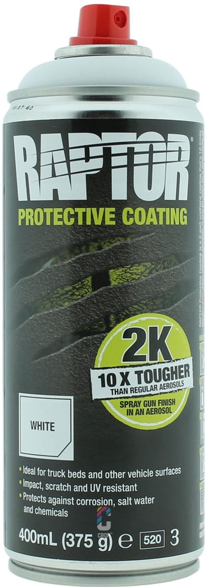 Raptor Liner 2K Bedliner Verf WIT spuitbus