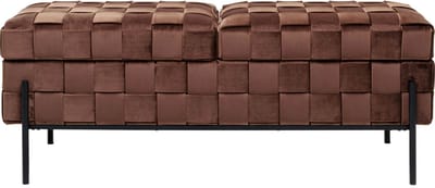 Opbergbank Weave bruin Kare Design