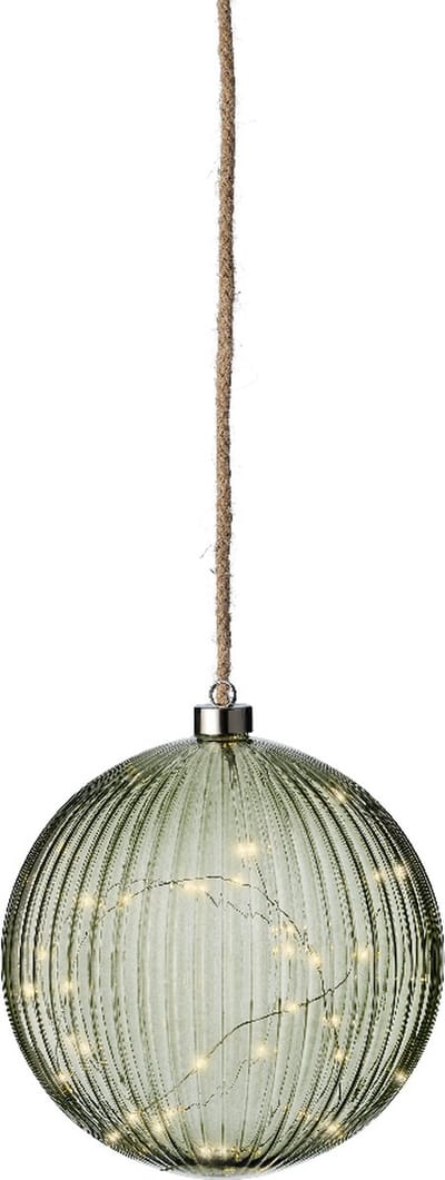 Lumineo Micro LED bal lamp ø20 cm - 40 LED lampjes - Groen