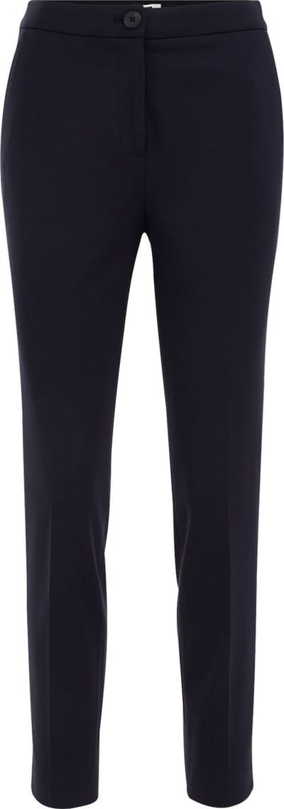WE Fashion Dames slim fit pantalon met stretch