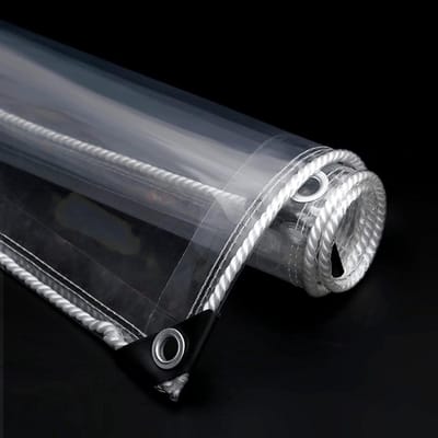 Waterdicht Dekzeil,zacht Glazen Zeildoek Van Pvc,kas Beschermhoezen,prieel,kippenhok,zwembad,transparante Winddichte Dekzeil,scheurvast Zeildoek,multifunctioneel,2.4x5m/7.9x16.4ft