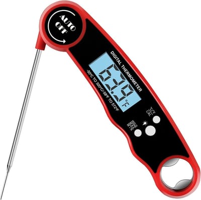 Oneay Deze vleesthermometer is geschikt voor gebruik bij de barbecue, in de keuken, bij het bakken, voor het meten van vloeistoftemperaturen, bij het maken van gebak en in airfryers.