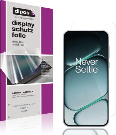 dipos – 4x Beschermfolie geschikt voor OnePlus Nord 6 | Krasbestendige & heldere Screenprotector Ultra-Thin