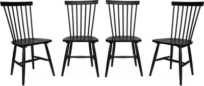 sweeek - Set van 4 hevea houten barstoelen, romie, b 50,8 x d 44,2 x h 90cm