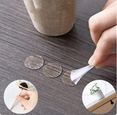 FSW-Products Dubbelzijdige Zelfklevende Stickers - 20 Stuks - Ø20 mm - Transparant - Waterproof - Montagetape voor Foto's, Posters en DIY