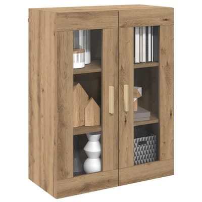 vidaXL - Bovenkast - 69,5x34x90 - cm - artisanaal - eikenkleurig