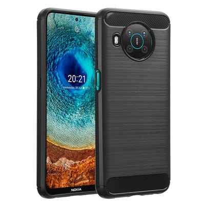 imoshion Hoesje - Geschikt voor Nokia X10 / Nokia X20 - Brushed Backcover - Zwart