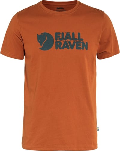 FJALLRAVEN logo T-shirt M Terracotta brown - S