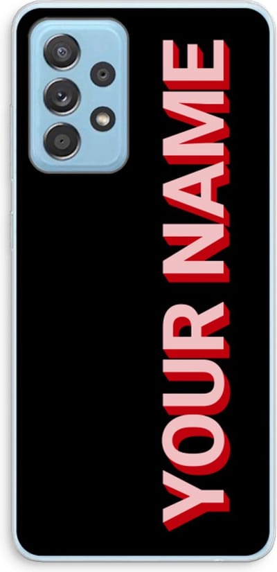 Gepersonaliseerd - Case Company® - Hoesje geschikt voor Samsung Galaxy A73 hoesje - Namecase - Soft Cover Telefoonhoesje - Bescherming aan alle Kanten en Schermrand