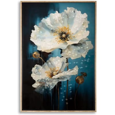 Muurdecoratie schilderij op canvas met lijst Mauro Ferretti Laccato Bluey
