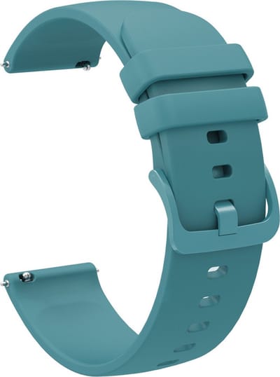 Siliconen bandje - geschikt voor Garmin Venu (2 Plus) / Venu SQ (2) / Vivomove (Style - Sport) / Vivoactive 3 / 5 / 6 / Forerunner 55 / 165 / 245 / 645 / 570 - 42mm - blauwgroen