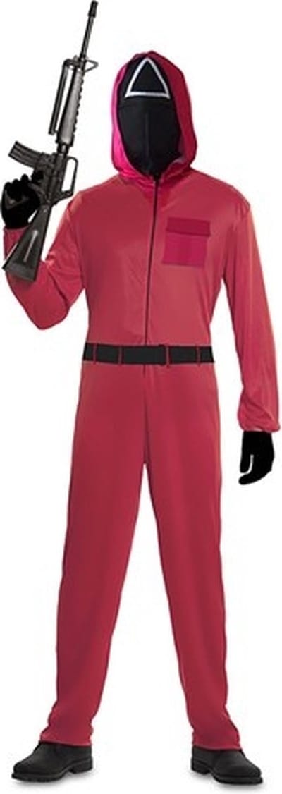 Rode Squid Game Jumpsuit Man - Maat XL