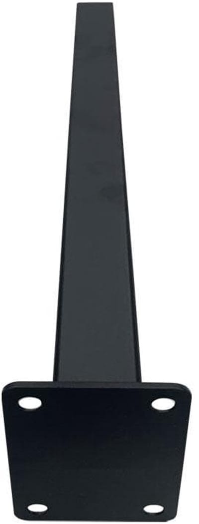 Stalen schuine meubelpoot zwart vierkant 2,5 bij 2,5 cm en hoogte 30 cm (2,5 x 2,5 cm) - Set van 4 stuks