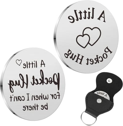 Inovra Plus - Pocket Hug Token Cadeau - Vriendschap en Verhuizing - Geschenken voor Mannen en Vrouwen - Metaal 3cm