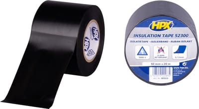 PVC isolatietape - zwart 50mm x 20m